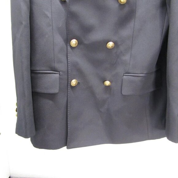 NEW GOLDEN GOOSE Men's Dave Double-Breasted Blazer Size 46 Navy Blue – Tailored - Picture 5 of 16